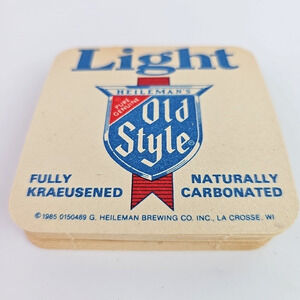 Heileman's Old Style Do It With Style Light Beer Coasters 48 Cardboard 1985